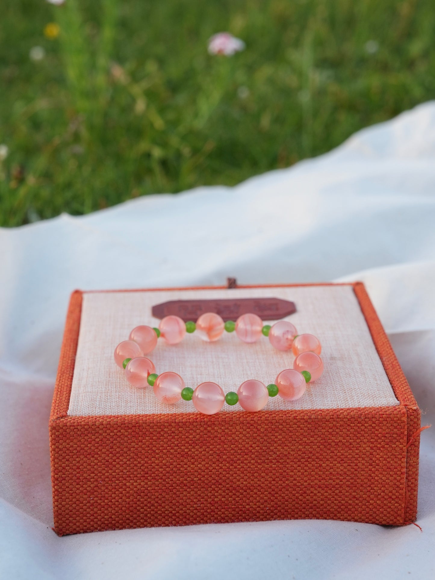 Pink Peach Energy Bracelet
