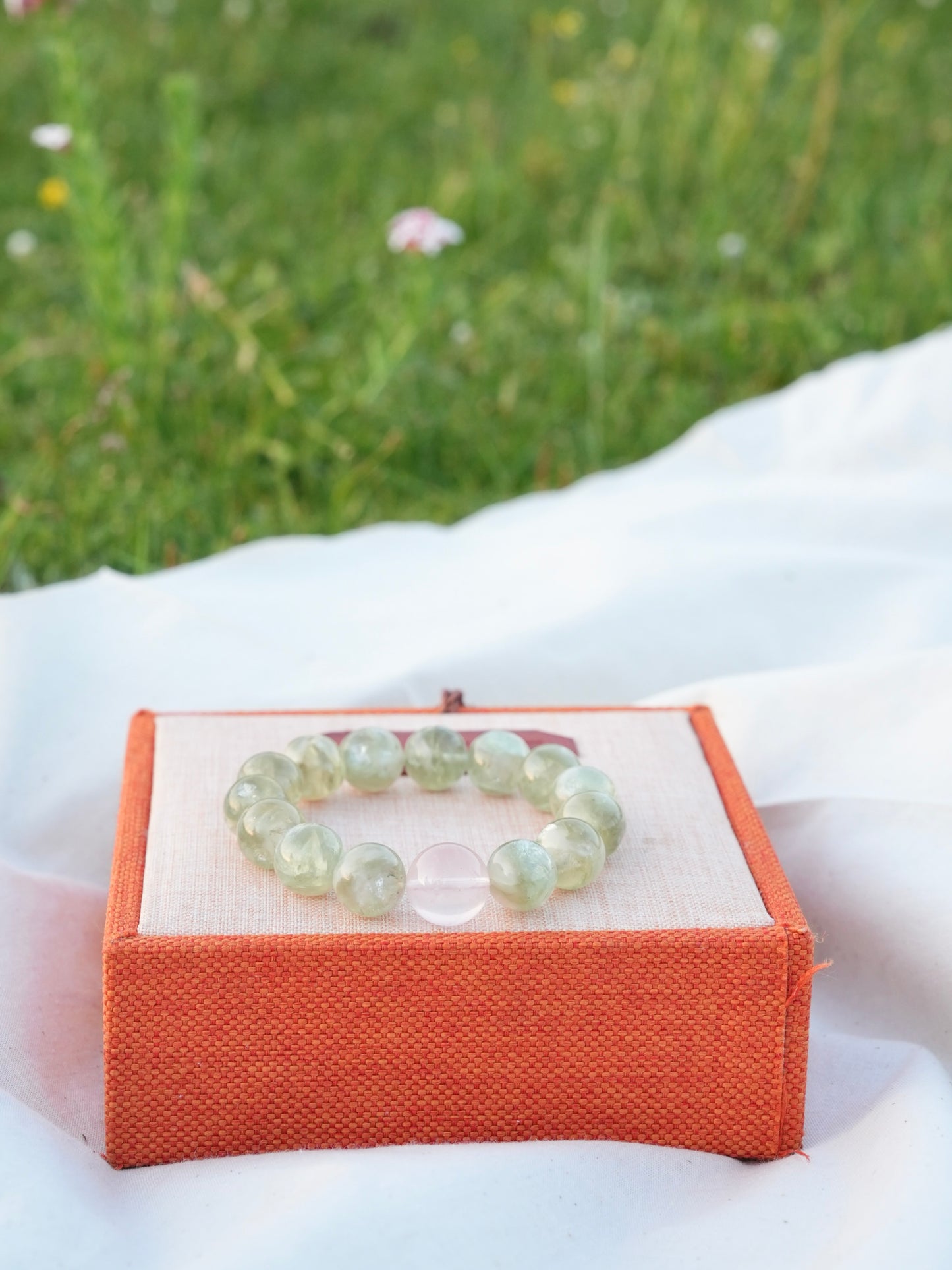 Emerald & Rose Quartz Energy Bracelet