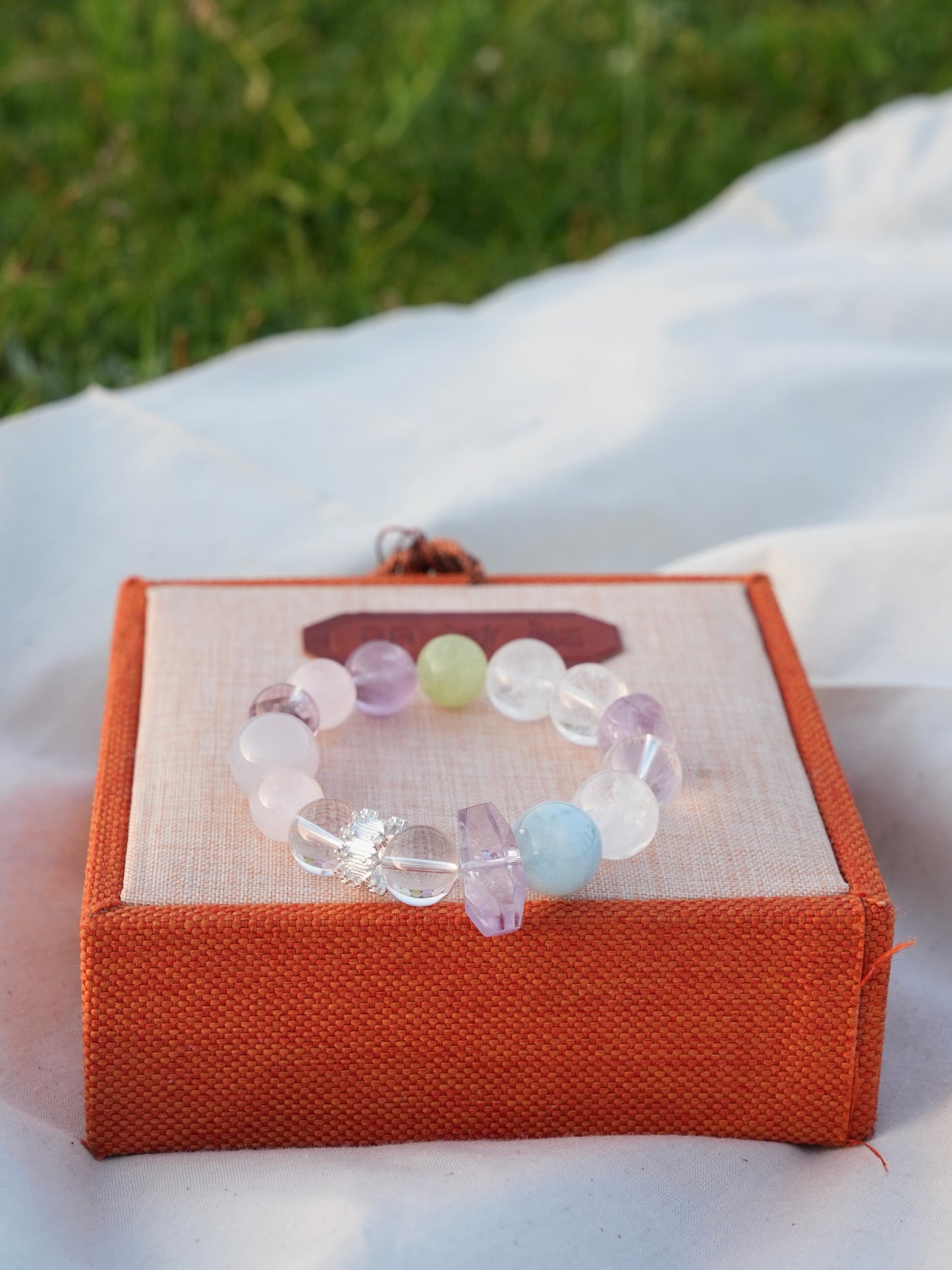 Purple Rainbow Energy Bracelet