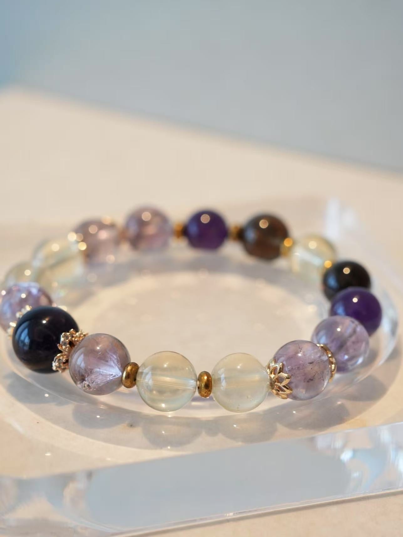 Purple Dawn Citrine Energy Bracelet