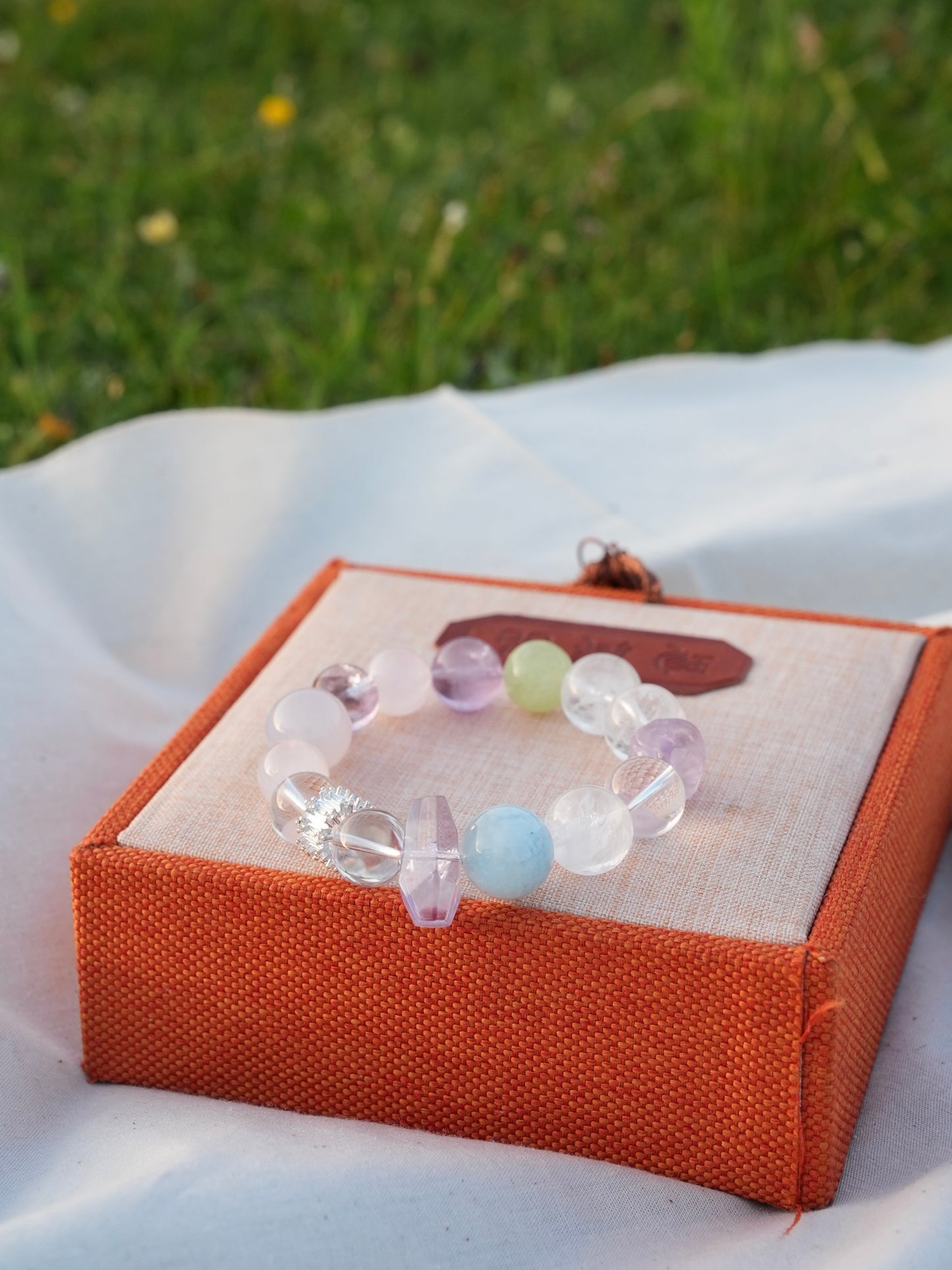 Purple Rainbow Energy Bracelet