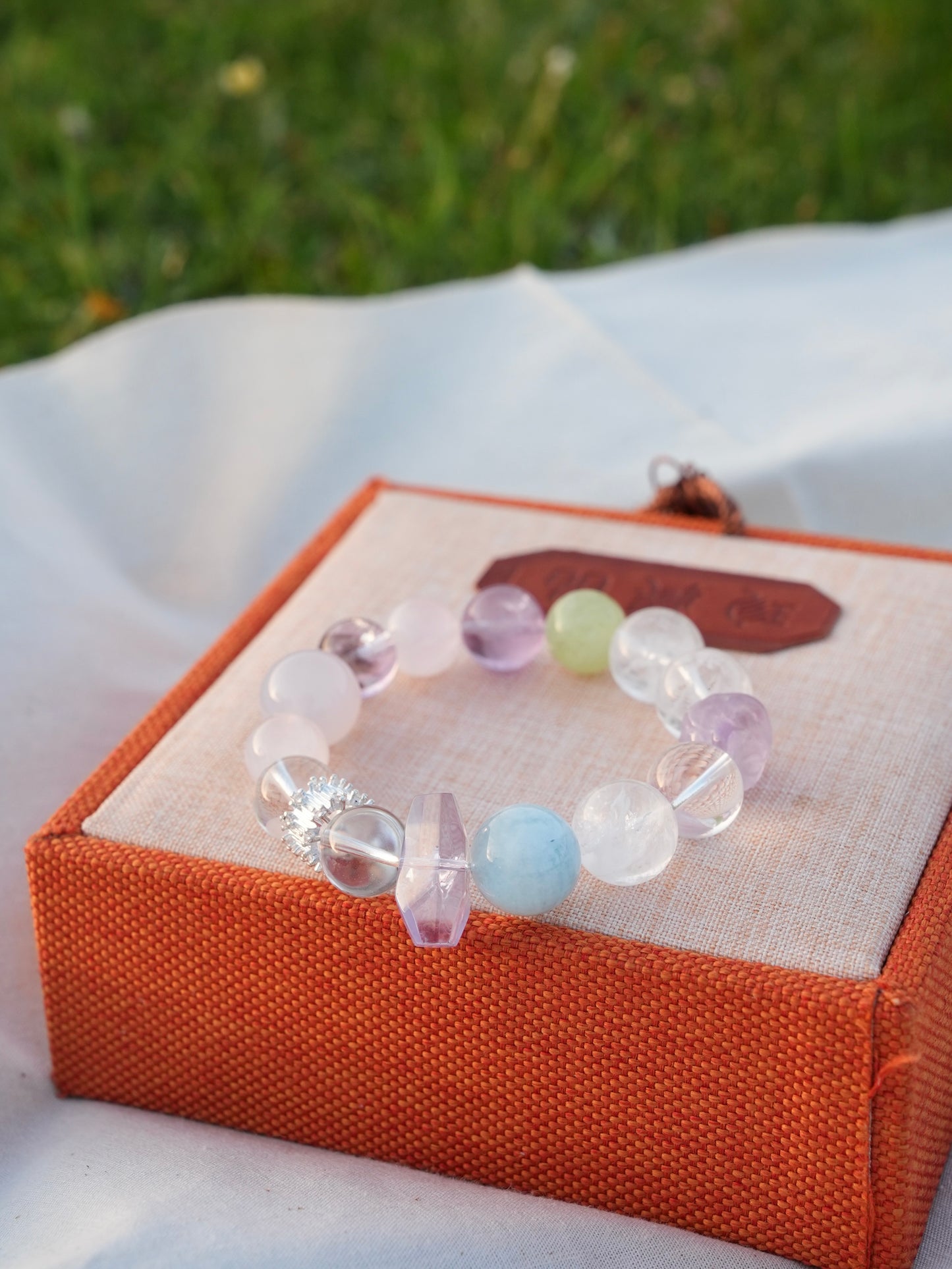 Purple Rainbow Energy Bracelet