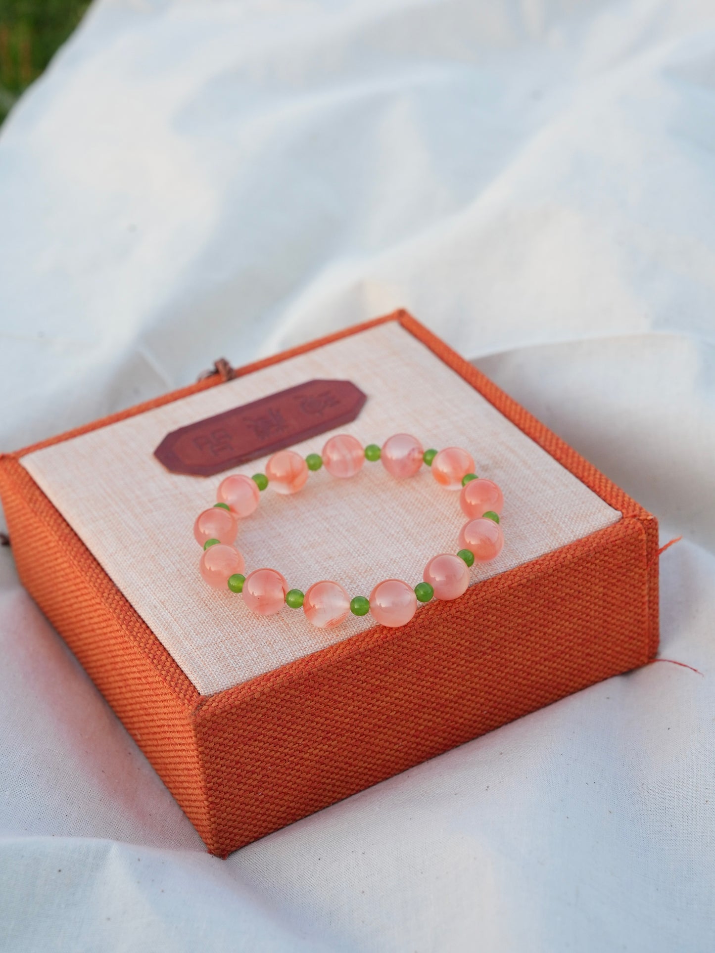 Pink Peach Energy Bracelet