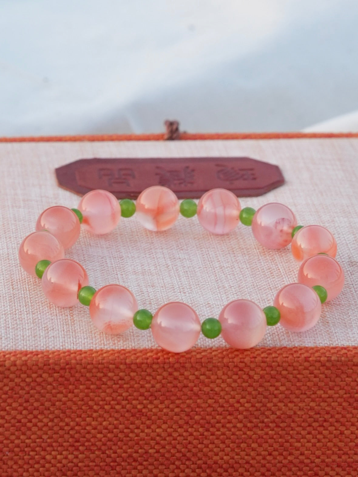 Pink Peach Energy Bracelet