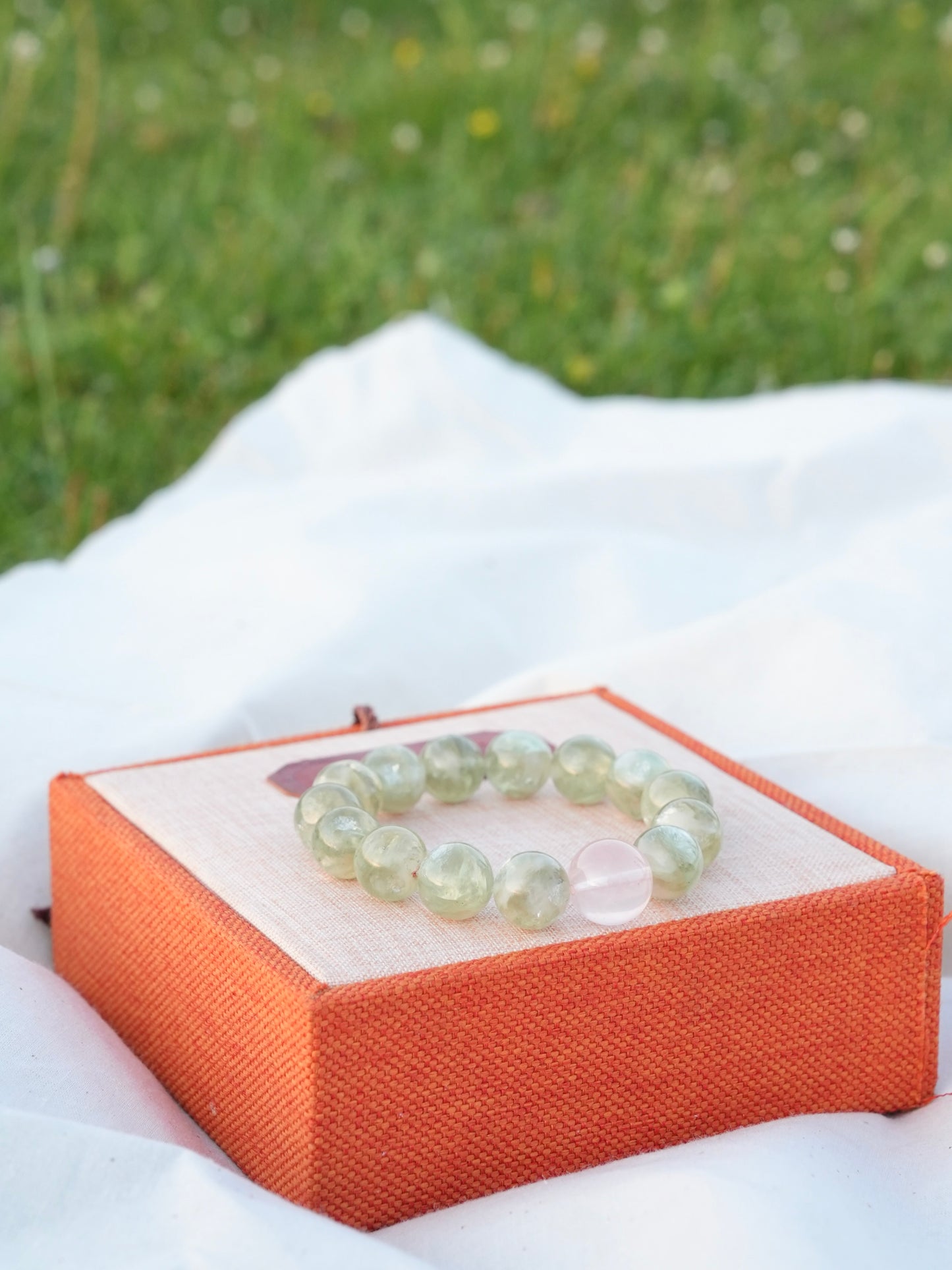Emerald & Rose Quartz Energy Bracelet