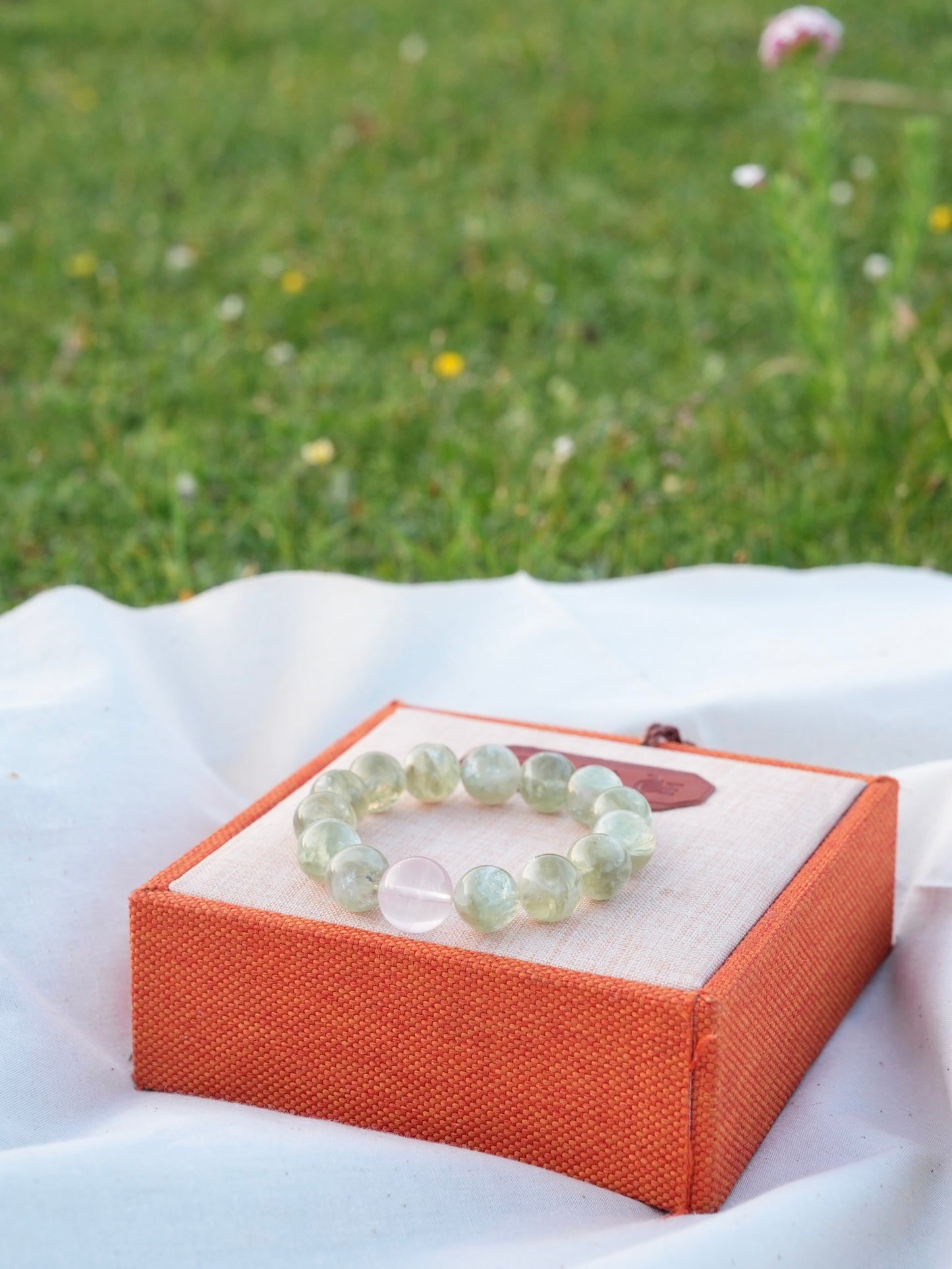 Emerald & Rose Quartz Energy Bracelet