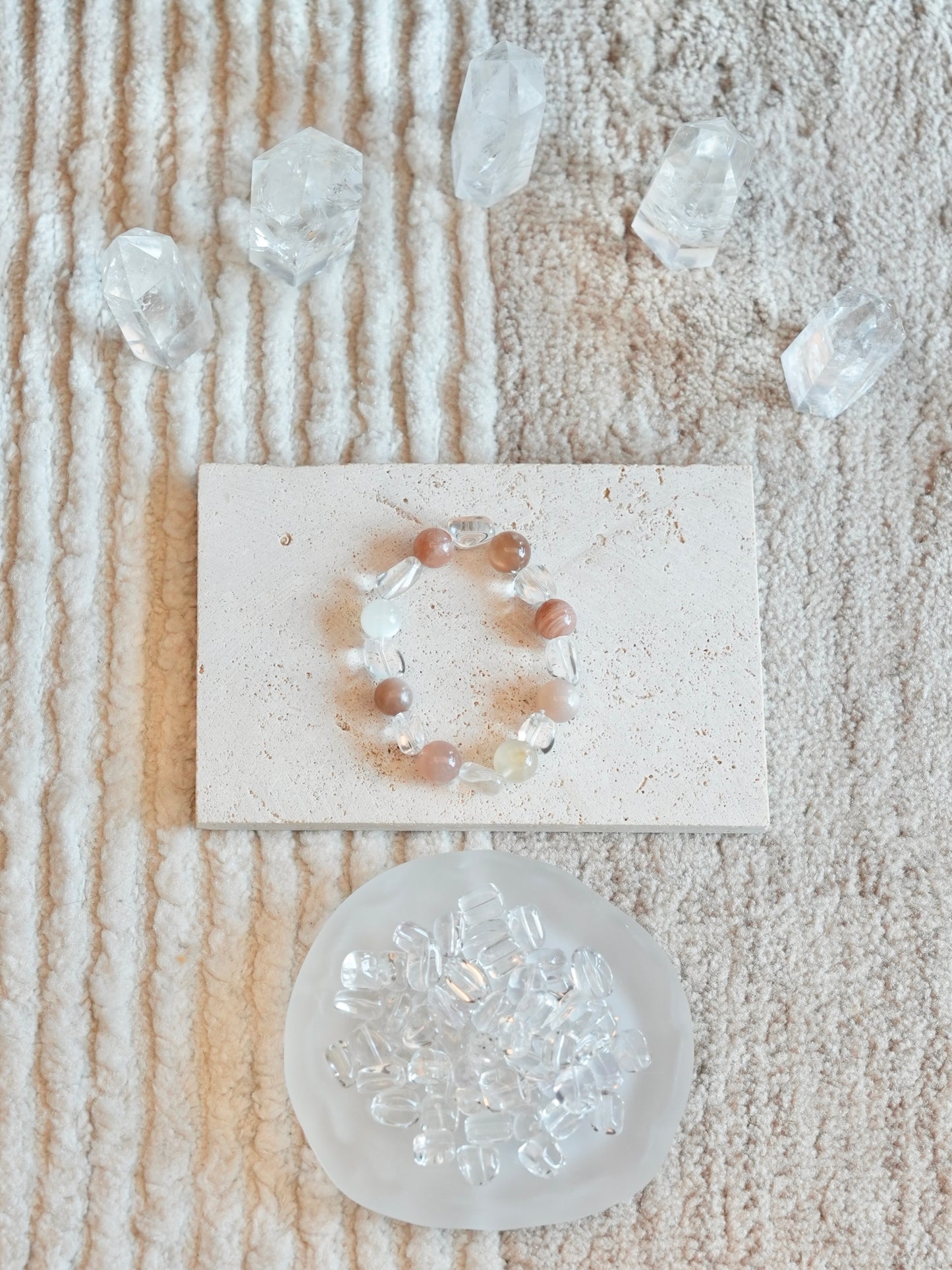 Solaris Moonstone Crystal Energy Bracelet