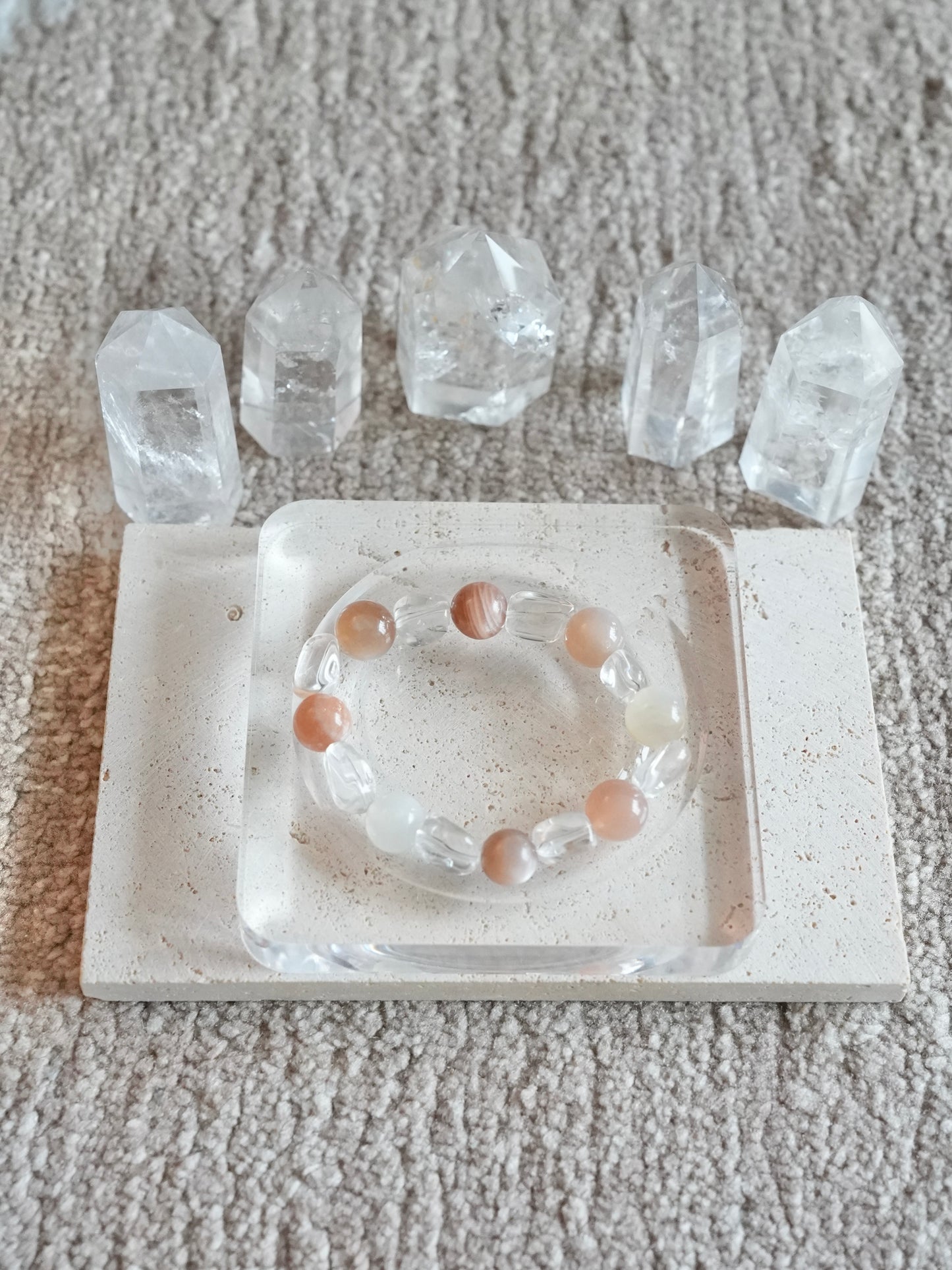 Solaris Moonstone Crystal Energy Bracelet