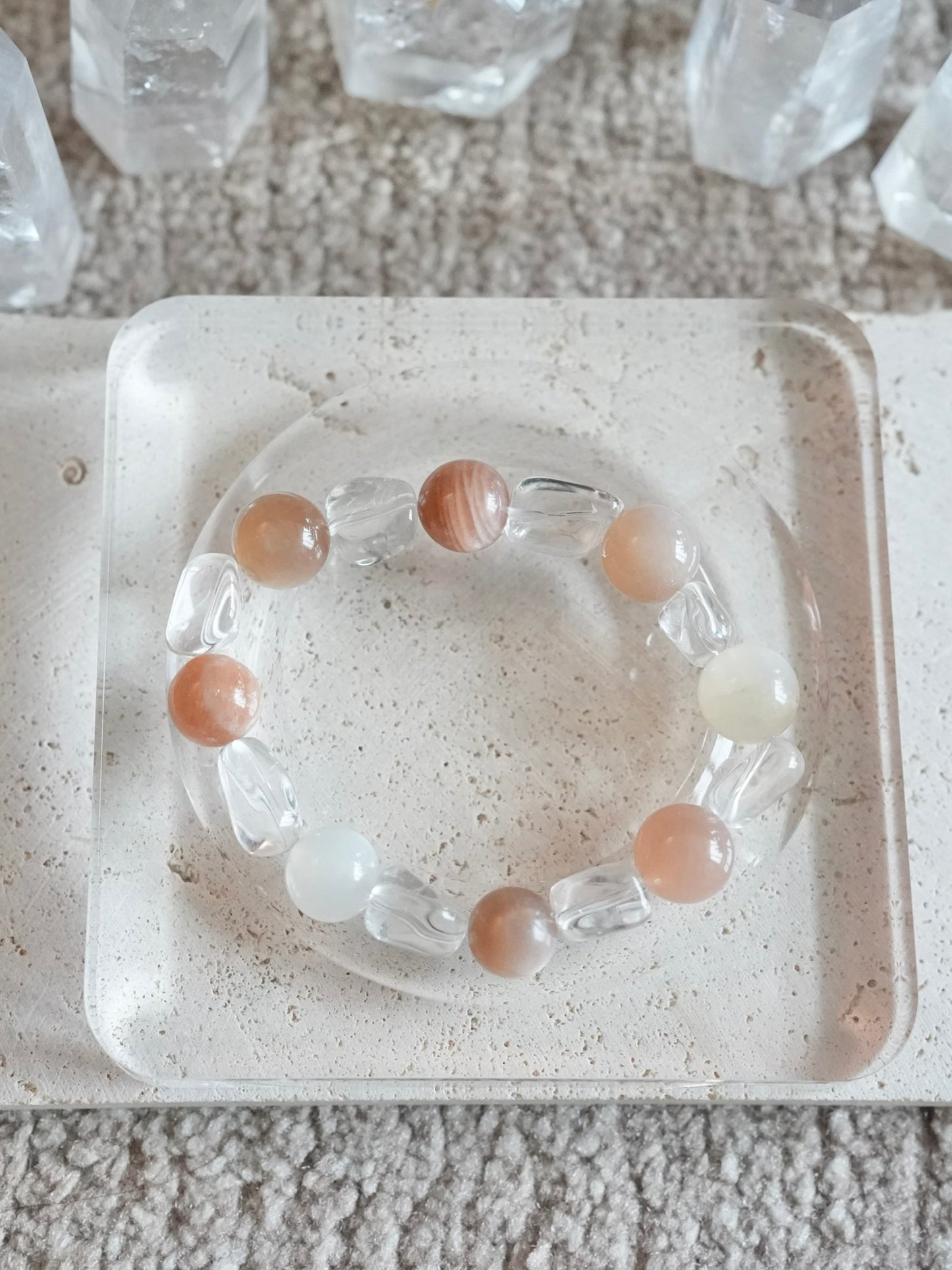 Solaris Moonstone Crystal Energy Bracelet