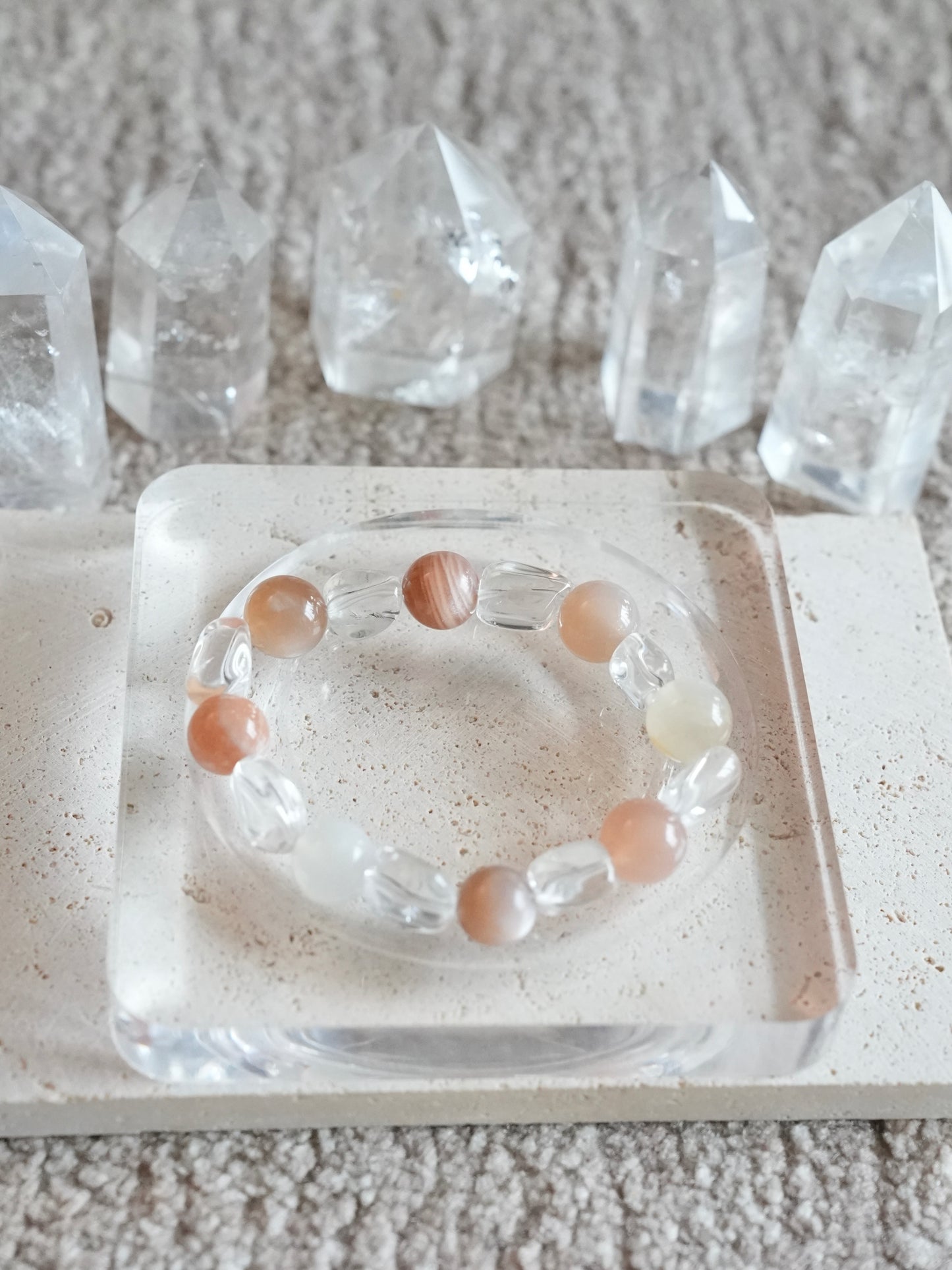 Solaris Moonstone Crystal Energy Bracelet