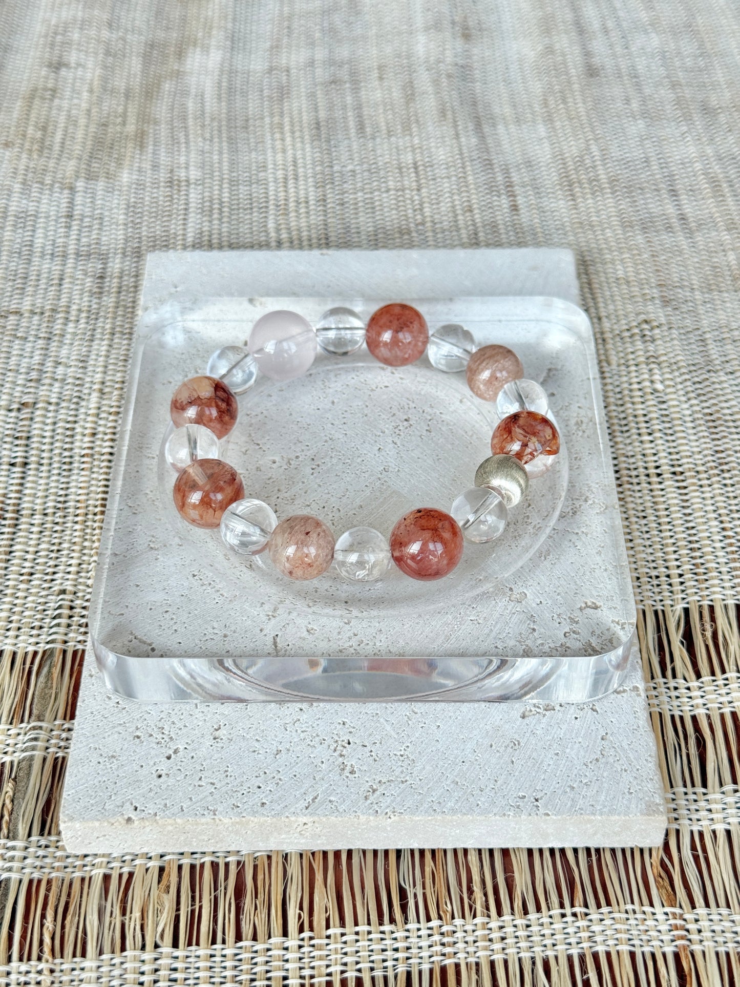 Red Rutilated Quartz Energy Bracelet