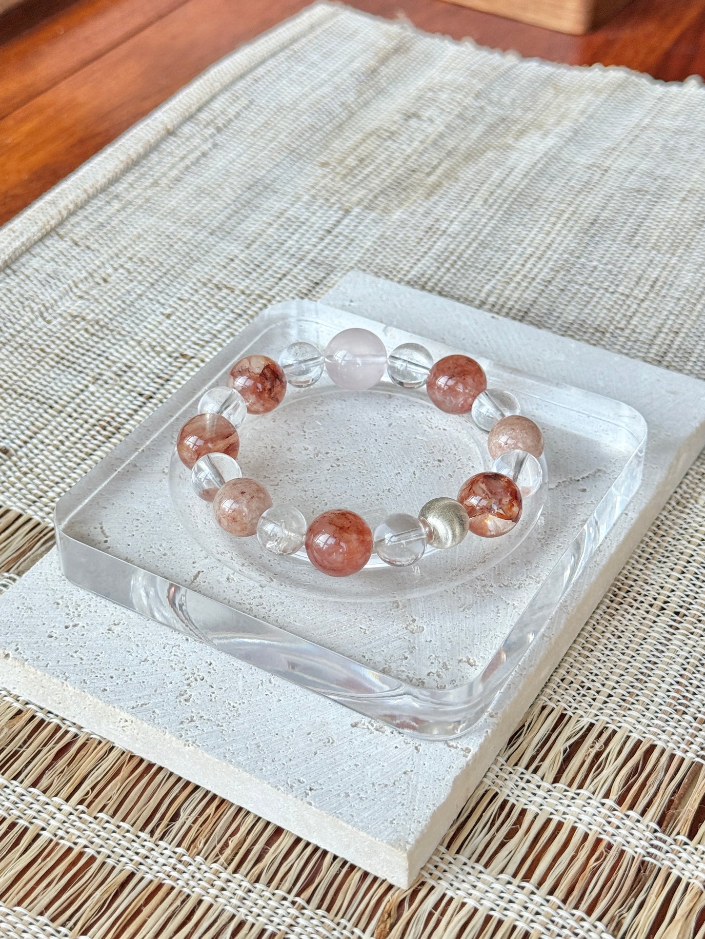 Red Rutilated Quartz Energy Bracelet