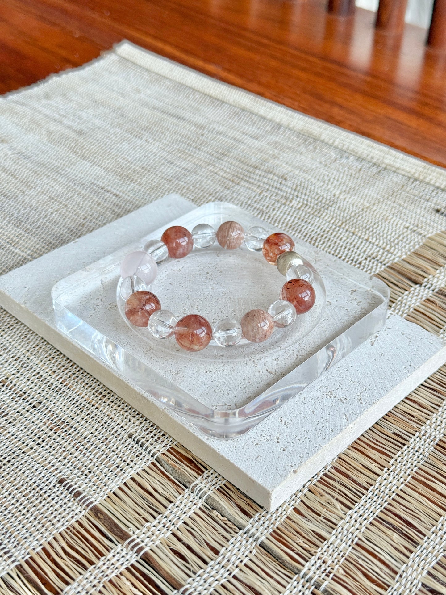 Red Rutilated Quartz Energy Bracelet