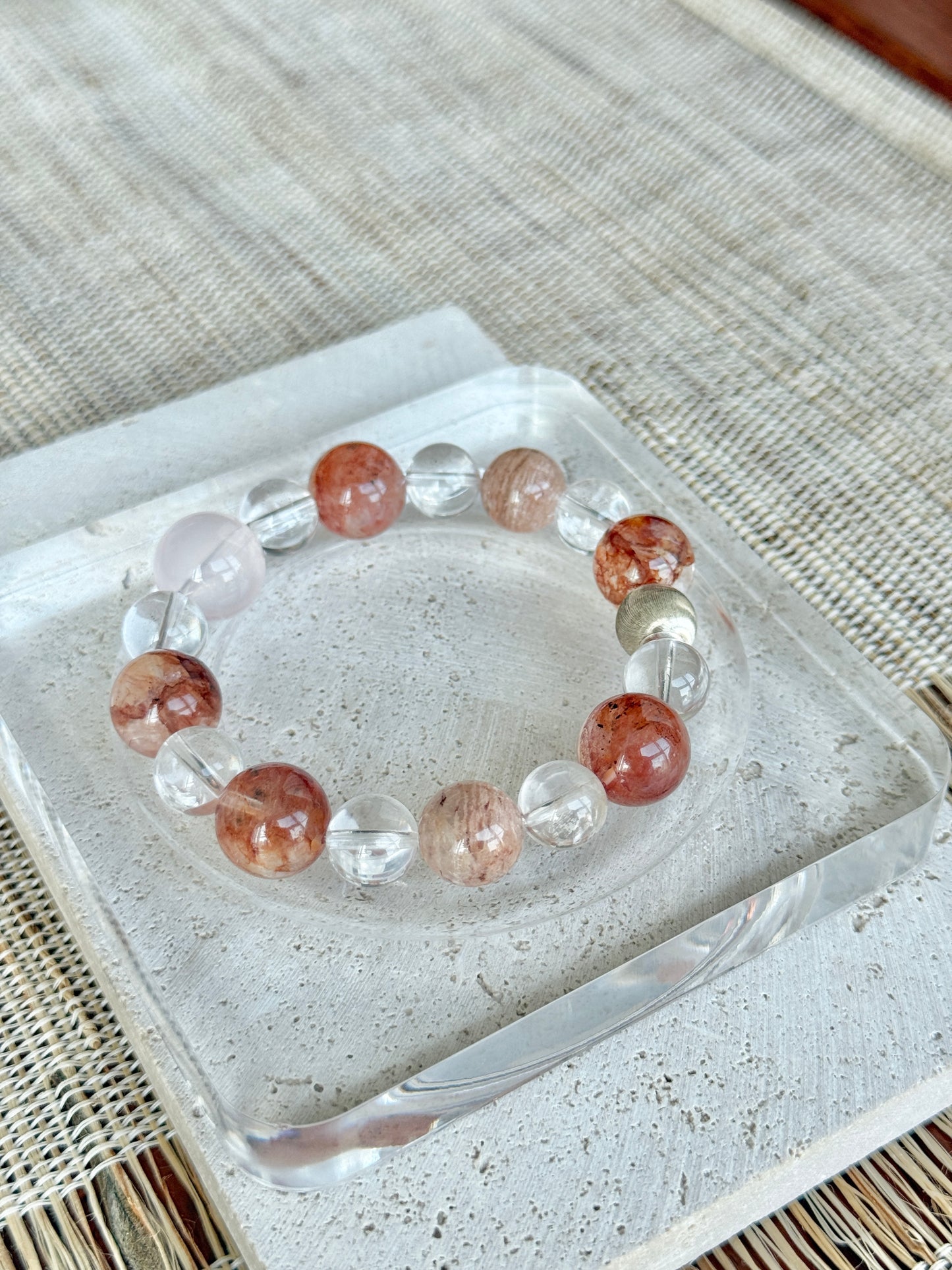 Red Rutilated Quartz Energy Bracelet