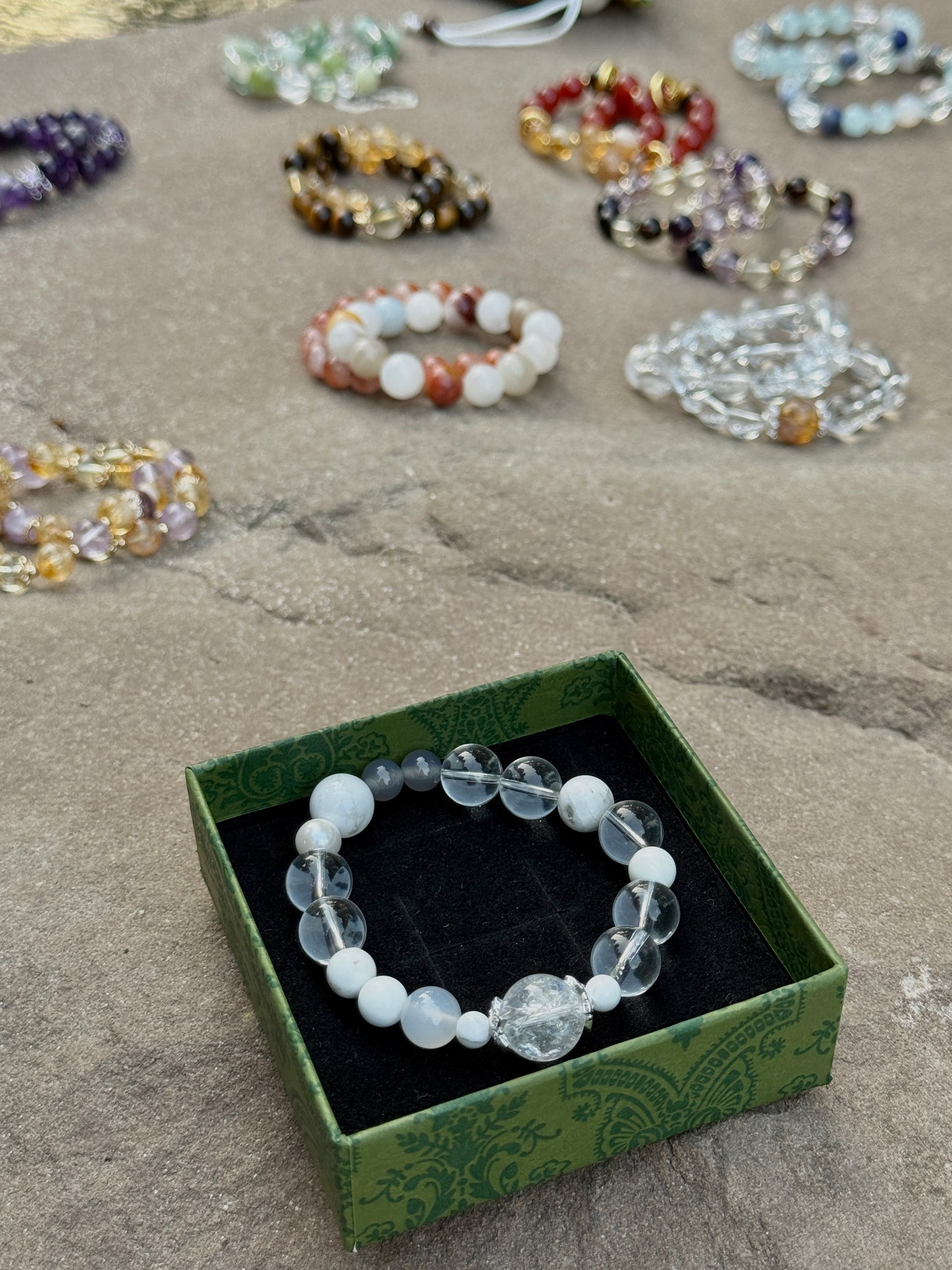 Five Elements Crystal Bracelet - Gold