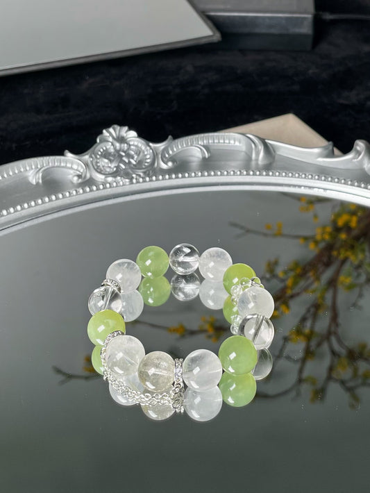 Xiuyan Jade Ice Nexus Energy Bracelet