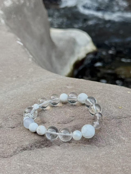 Five Elements Crystal Bracelet - Gold