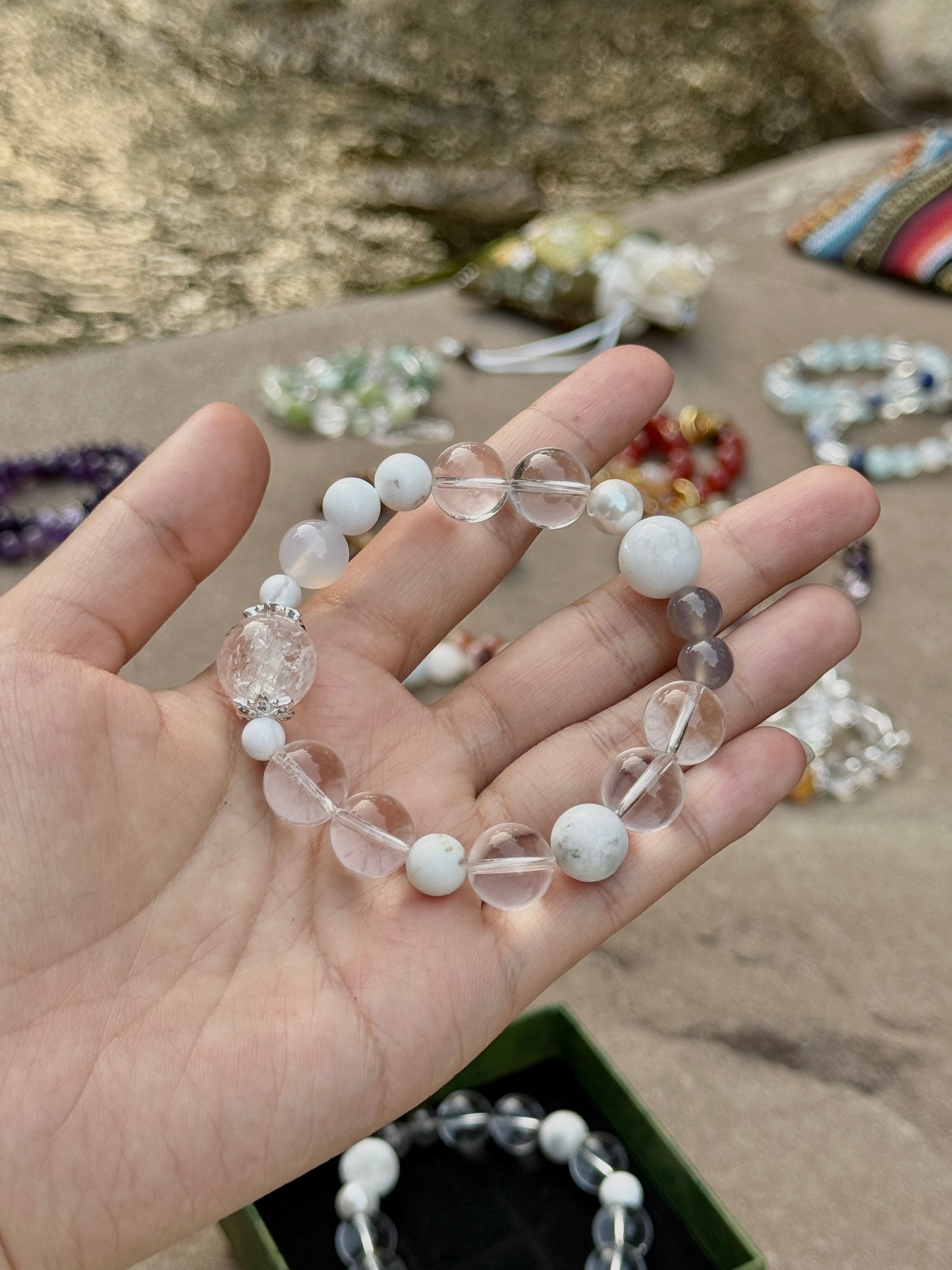 Five Elements Crystal Bracelet - Gold