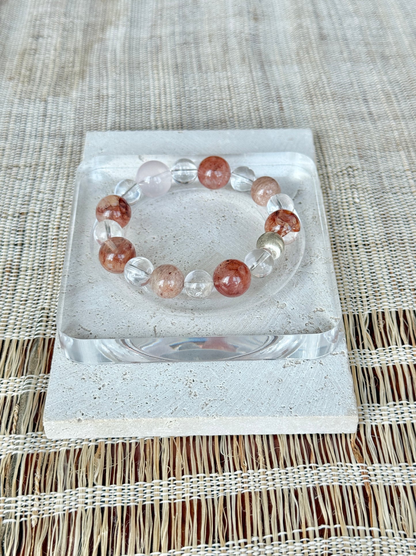 Red Rutilated Quartz Energy Bracelet